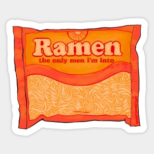 Ramen The Only Men I'm Into Sticker